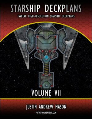 The cover of Starship Deckplans Volume 7, by Justin Andrew Mason, published by Paths to Adventure.
